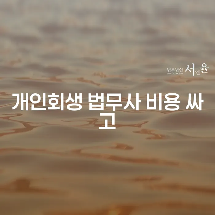개인회생변호사비용 빚청산 잘 하는 변호사