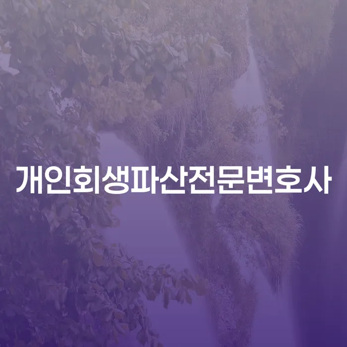 강북구 개인회생 파산 전문 변호사 효율적 대처법